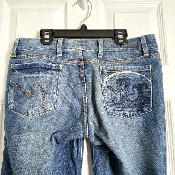 Citizens Of Humanity By Jerome Dahan Style 170-001 Low Rise Flare Y2K Size 29 - Picture 4 of 15